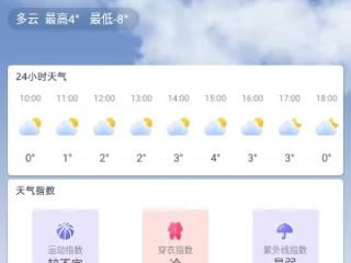 逐时天气预报，让生活与天气同步