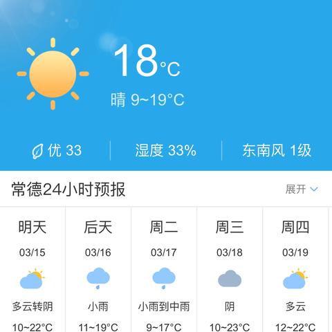 常德天气预报15天，从数据看变化，生活早准备
