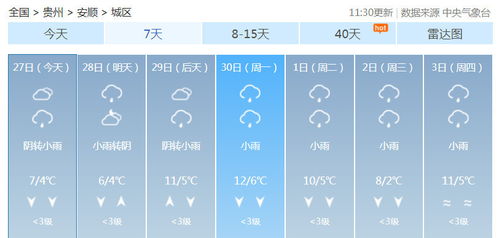 贵州天气预报30天查询，掌握天时，畅游多彩贵州